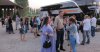 Getting off the bus at the Conference Dinner: Lesley Wright (with Otter), Reinhard Klenke and Emmelianna Bujak in the foreground