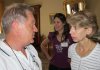 Claudio Prignioni (left) and Helene Jacques (right) with Rachel Kuhn looking on