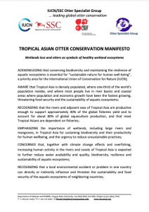 Tropical Asian Otter Conservation Manifesto