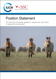 IUCN SSC Position Statement on the Role of Botanic Gardens, Aquariums and Zoos in Species Conservation