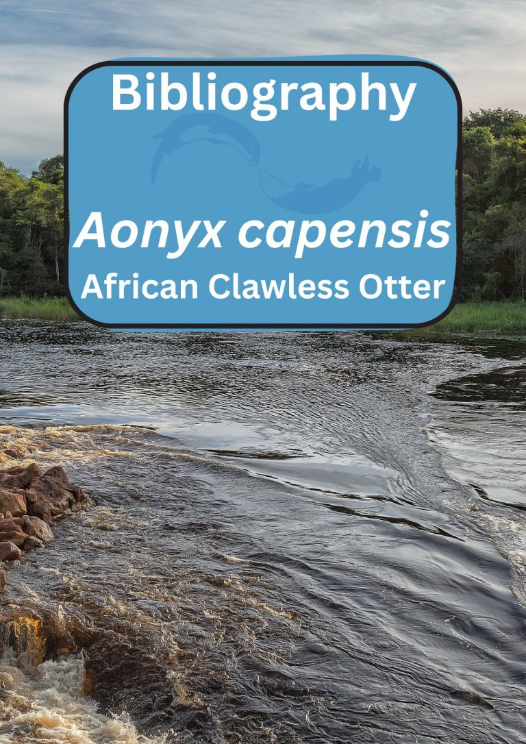 Aonyx capensis Bibliography