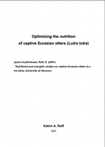 Optimizing the nutrition of captive Eurasian otters (Lutra lutra)